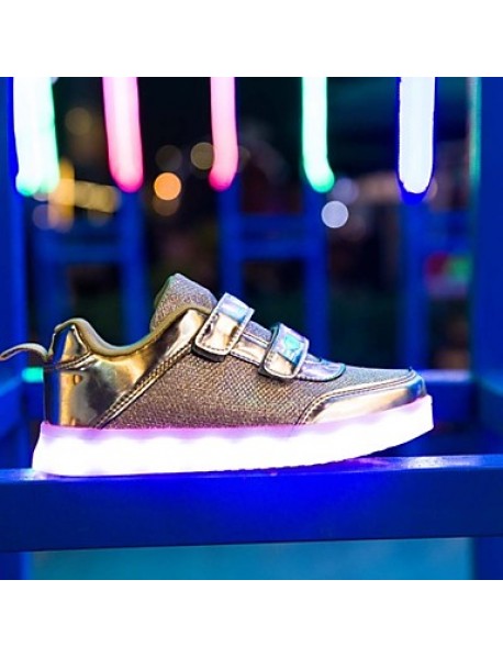 Boys' Shoes Athletic / Casual Synthetic Fashion Sneakers Pink / Silver / Gold  