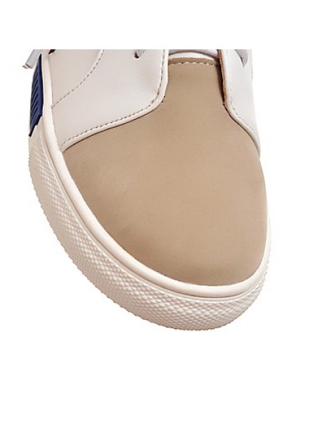 Women's Shoes Spring / Fall Wedges / Platform / Flats Flats Platform Lace-up Pink / Red / Silver/2-5